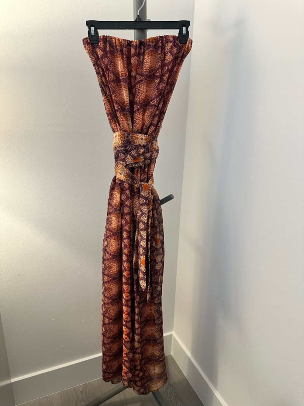 Alexis Strapless Silk Maxi Dress